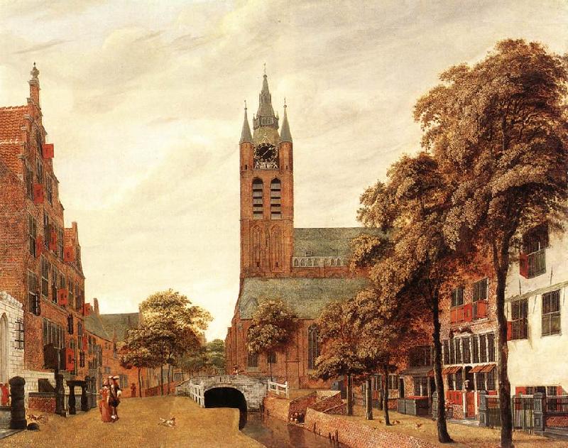 HEYDEN, Jan van der View of the Westerkerk, Amsterdam f oil painting image
